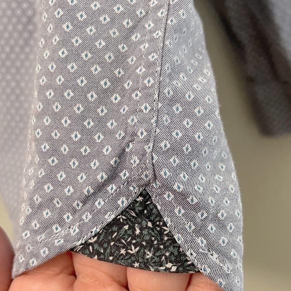 Ted Baker London sz 5 / US XL long sleeve diamond print shirt - Picture 5 of 6